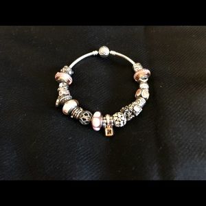 Pandora beaded bangle bracelet